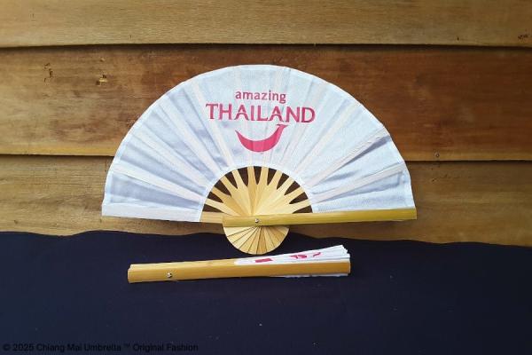 พัดผ้า สกรีนโลโก้